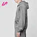 gray oversized zip up hoodie